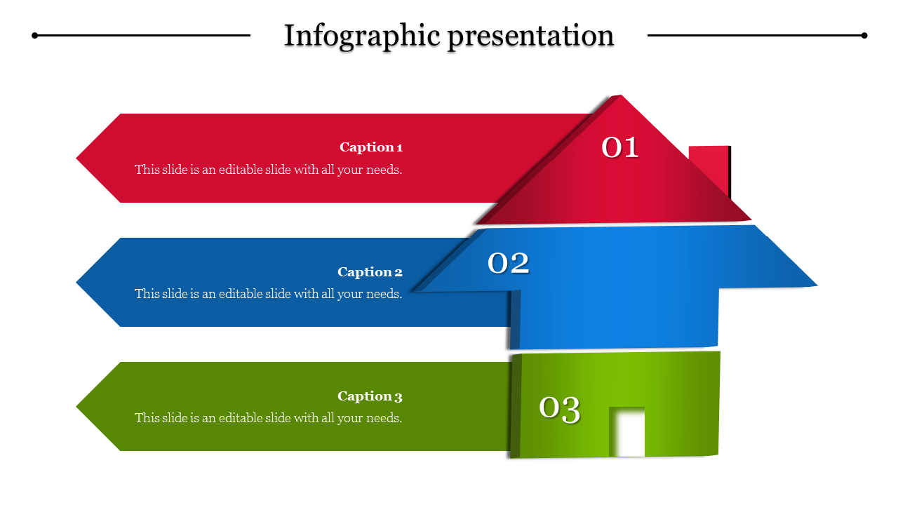Inventive Infographic Presentation Template With House